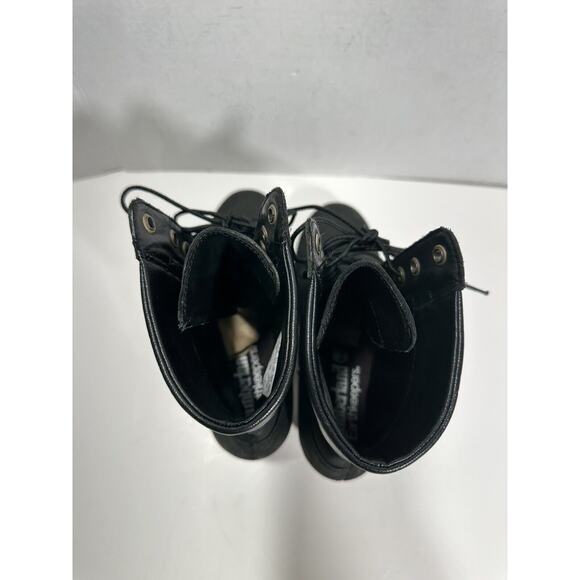 Timberland Womens‎ Glancy 6” Ankle Boots Sz 10 Black Suede High Block Heel Laces - Picture 6 of 12